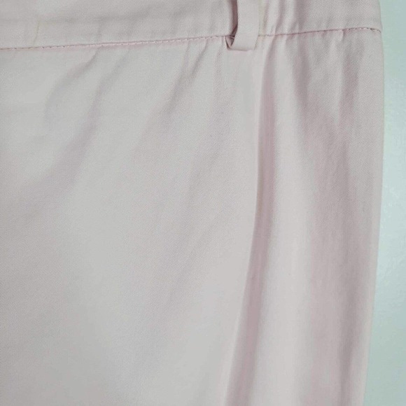 Talbots Crop Pants Womens High Rise Cotton Stretch Light Pink Size 14 - Picture 7 of 8